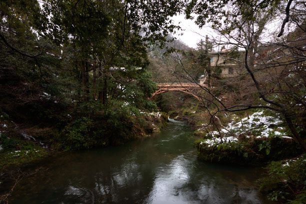 Korogi Bridge in Kakusenkei Gorge
