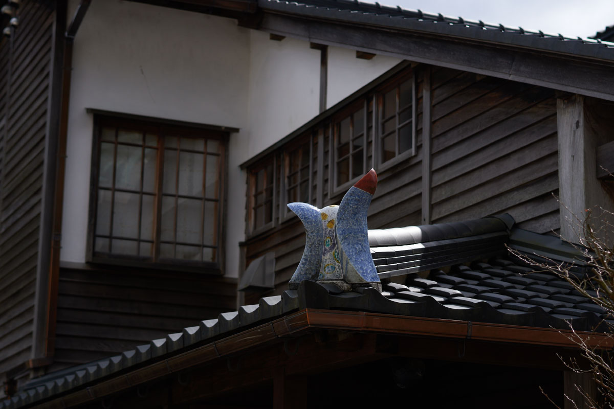 Charming Japanese houses in the Yuge Kaido Street