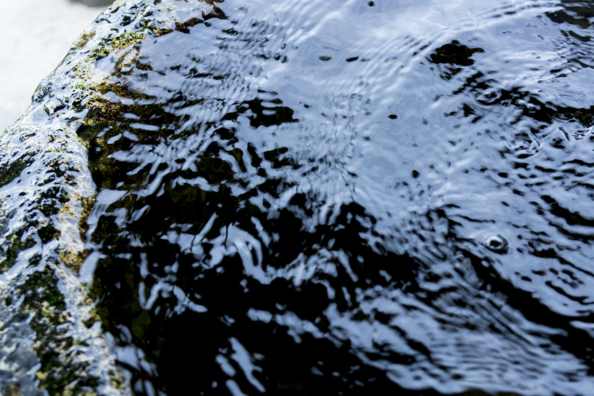  Clear water is necessary to brew the highest quality sake