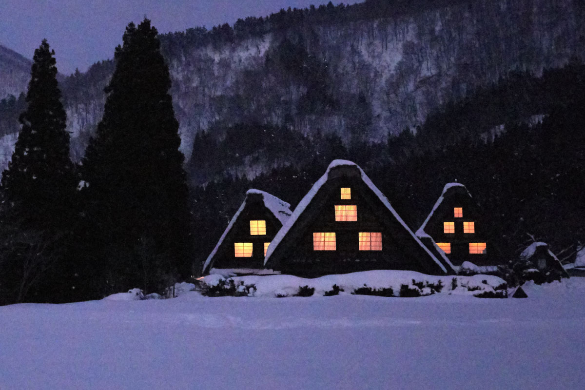 Shirakawa-go in winter season