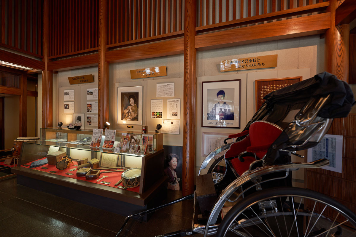 Exhibited some photos and old books written about Geisha in Yamanaka Onsen