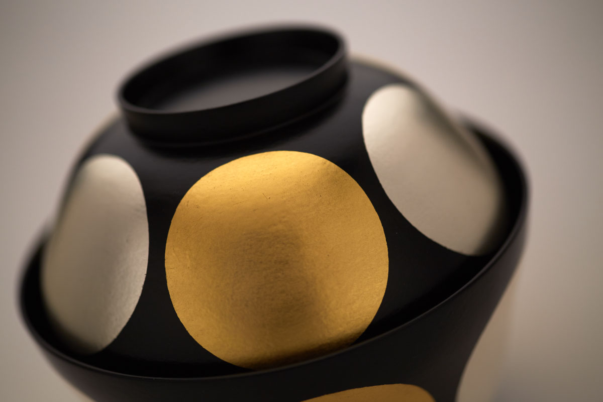 A piece of Yamanaka lacquerware