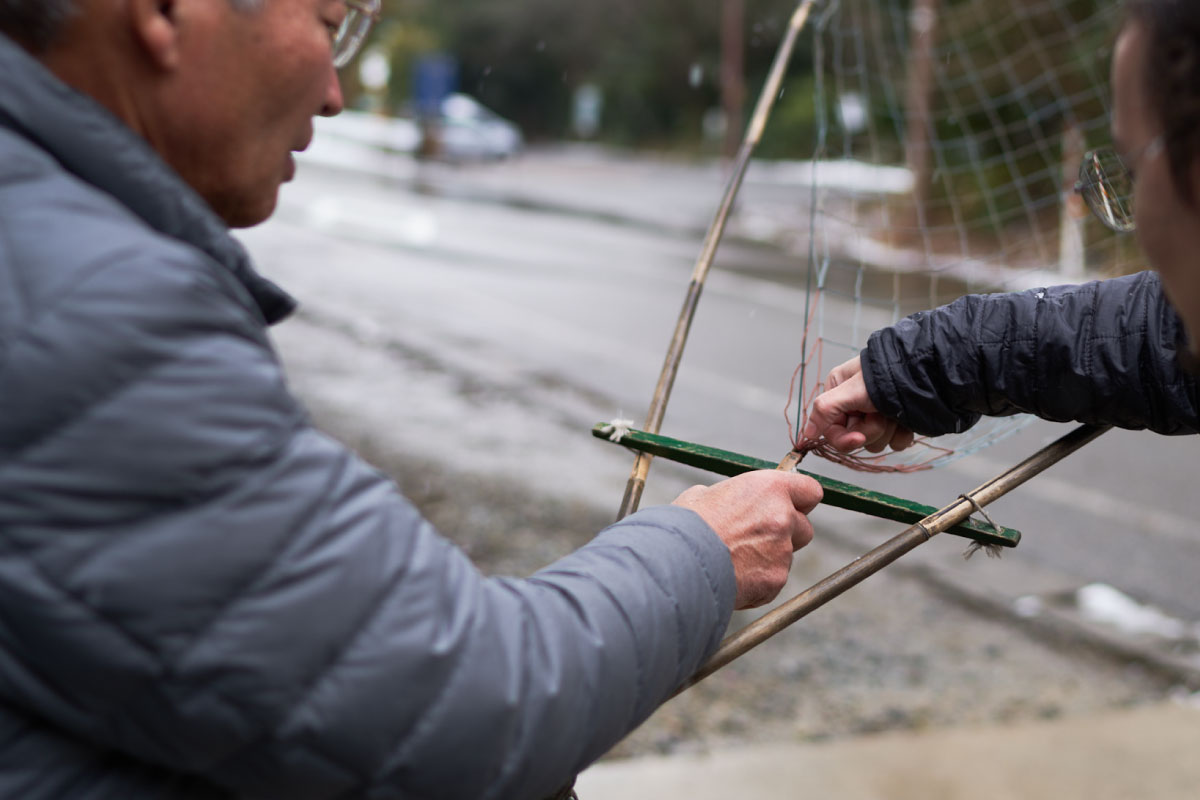 Their nets are originally for fishing nets.