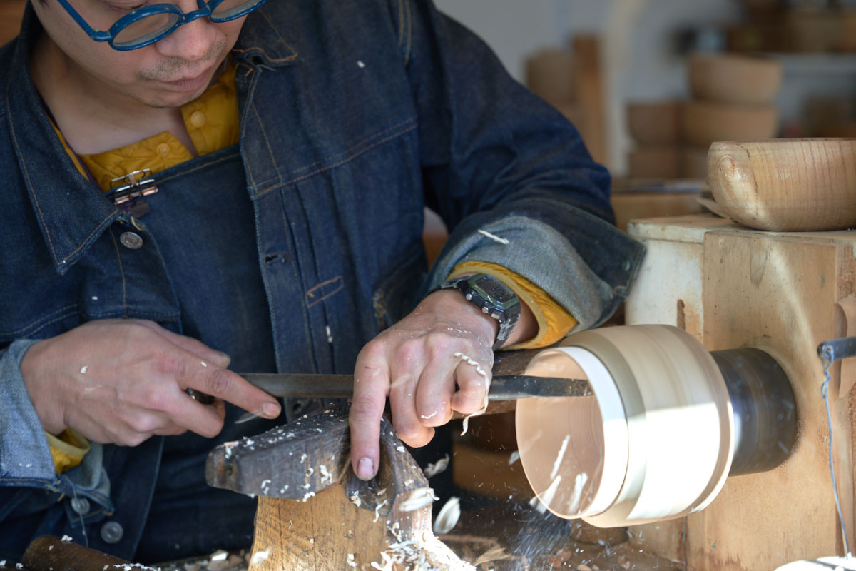 mokume, Yamanaka lacquerware atelier