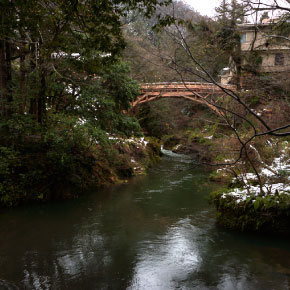Korogi Bridge in Kakusenkei Gorge